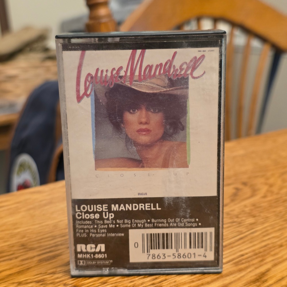 Louise Mandrell Close Up Cassette Tape 1983 RCA MHK1-8601 Vintage Country Music